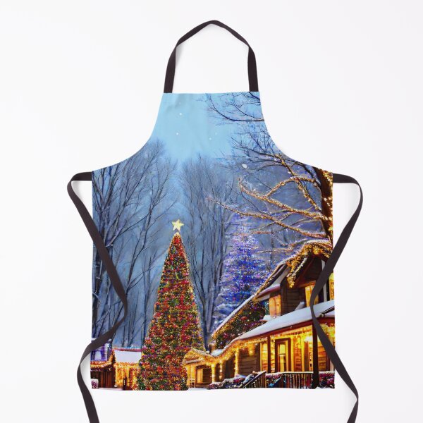 Item preview, Christmas Trees in the Neighborhood Scene designed and sold by BellaArtsy.