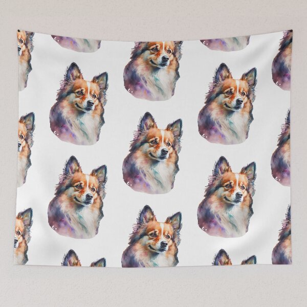 Item preview, Colorful Watercolor Papillion designed and sold by GoatAndCamel.