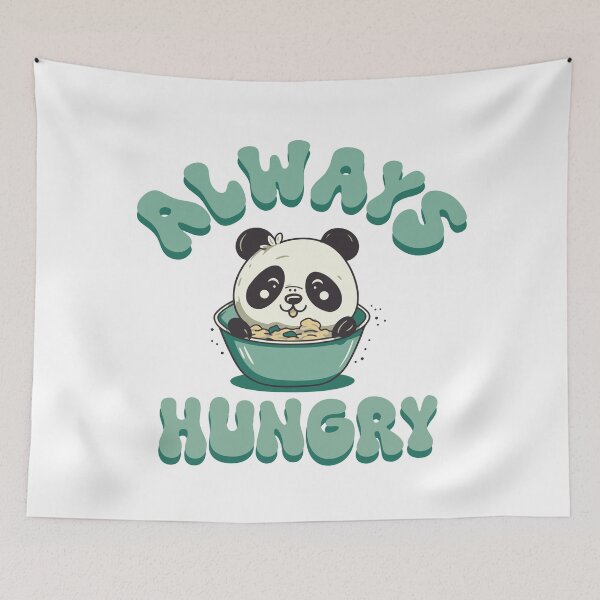 Item preview, Always Hungry Panda designed and sold by Ceylonex Arts.