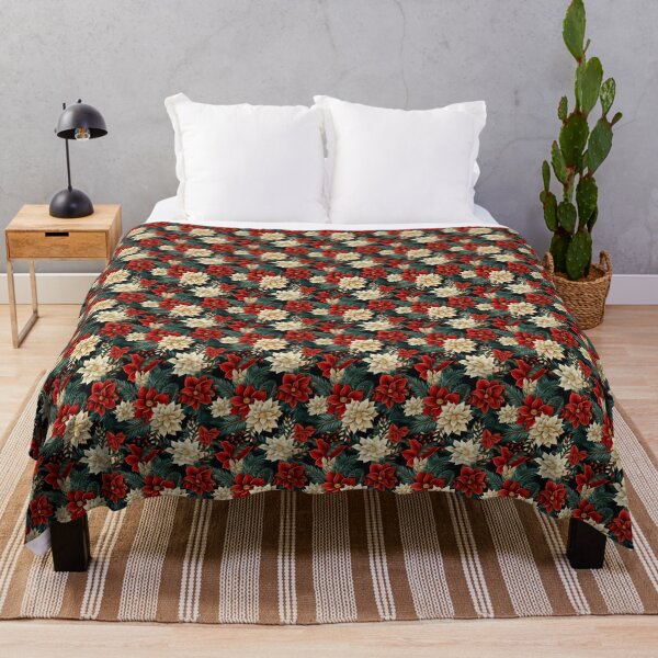 Item preview, Enchanting Poinsettia Christmas Delight designed and sold by BloomPattern.