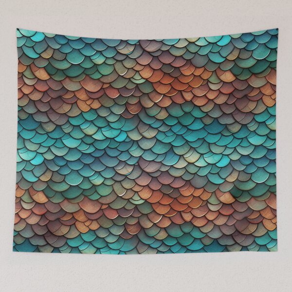 Item preview, Fishscales Pattern designed and sold by SideSignal.