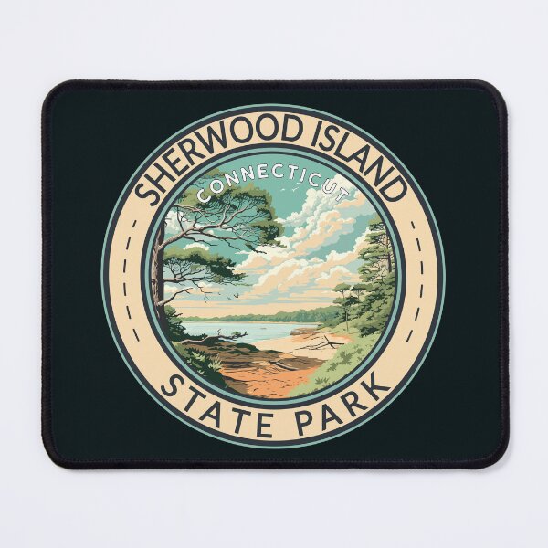 Item preview, Sherwood Island State Park Connecticut Travel Art Badge designed and sold by KrisSidDesigns.
