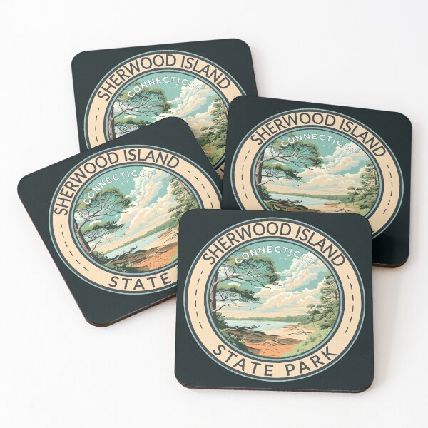 Item preview, Sherwood Island State Park Connecticut Travel Art Badge designed and sold by KrisSidDesigns.