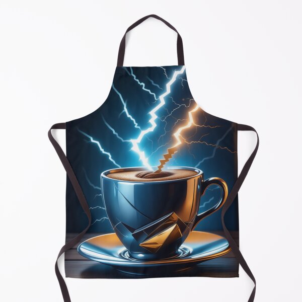 Item preview, For the Love of Coffee - Epic Beauty - Elegant Coffee Mug Cup with Steam Lightning Bolts designed and sold by Butler in the Home.