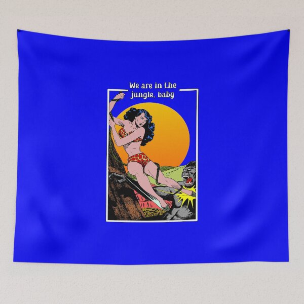 Item preview, We are in the jungle, baby! - Retro comic book art designed and sold by Alex Starcatcher.