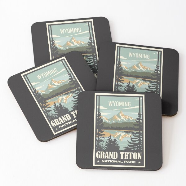 Item preview, A Vintage Travel Art of the Grand Teton National Park - Wyoming - US  designed and sold by GoodOldVintage.