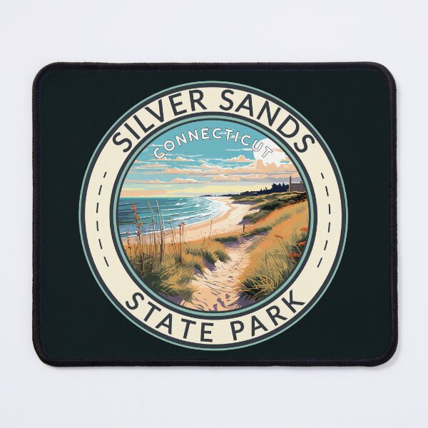 Item preview, Silver Sands State Park Connecticut Travel Art Badge designed and sold by KrisSidDesigns.
