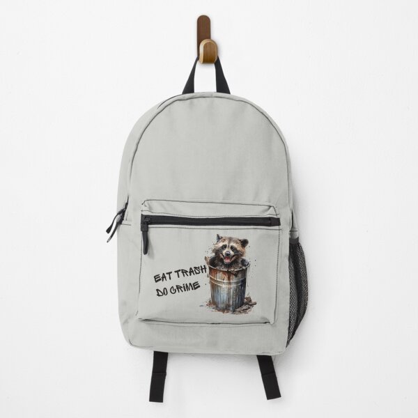 Item preview, Eat Trash Do Crime raccoon in a garbage can designed and sold by Remek-Design.
