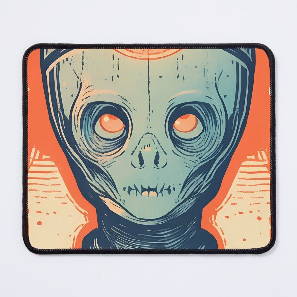 Item preview, Soviet Space Program- Alien Skull Stamp 17 designed and sold by octoboobs.
