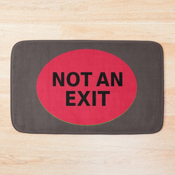 Item preview, NOT AN EXIT sign designed and sold by lobodelnoir.