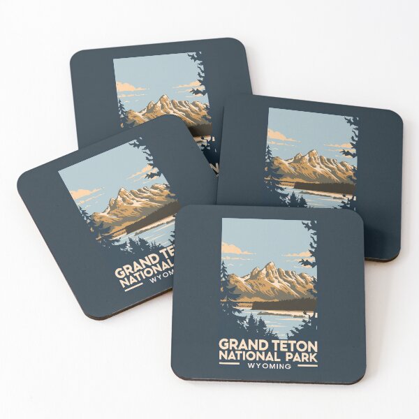 Item preview, A Vintage Travel Art of the Grand Teton National Park - Wyoming - US  designed and sold by GoodOldVintage.