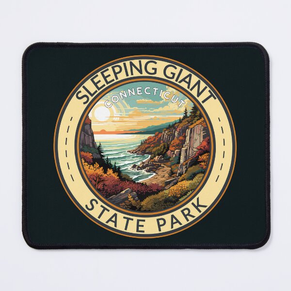 Item preview, Sleeping Giant State Park Connecticut Travel Art Badge designed and sold by KrisSidDesigns.
