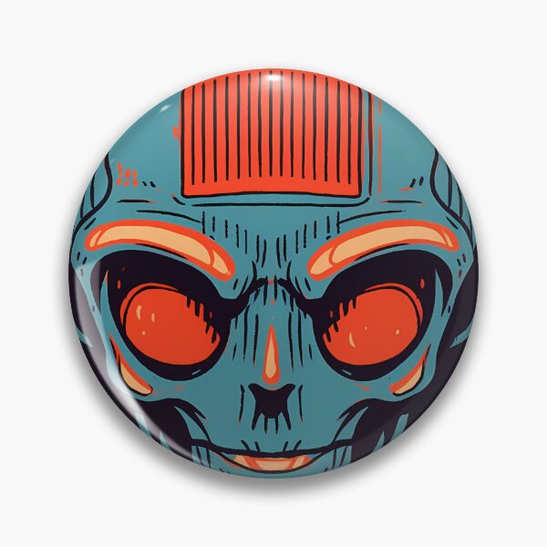 Item preview, Soviet Space Program- Alien Skull Stamp 18 designed and sold by octoboobs.