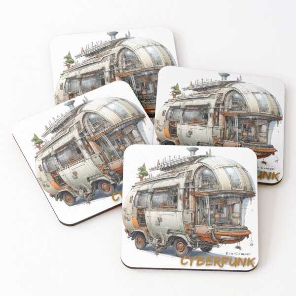 Item preview,  Cyberpunk eco-camper design drawing designed and sold by EcoCamper.