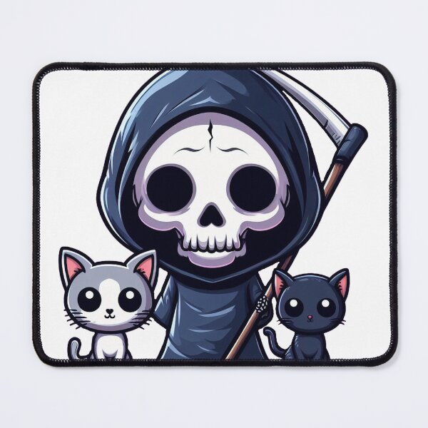 Item preview, Grim reaper with cats designed and sold by Wxjtecki.