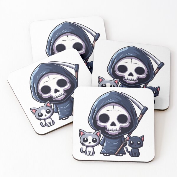 Item preview, Grim reaper with cats designed and sold by Wxjtecki.