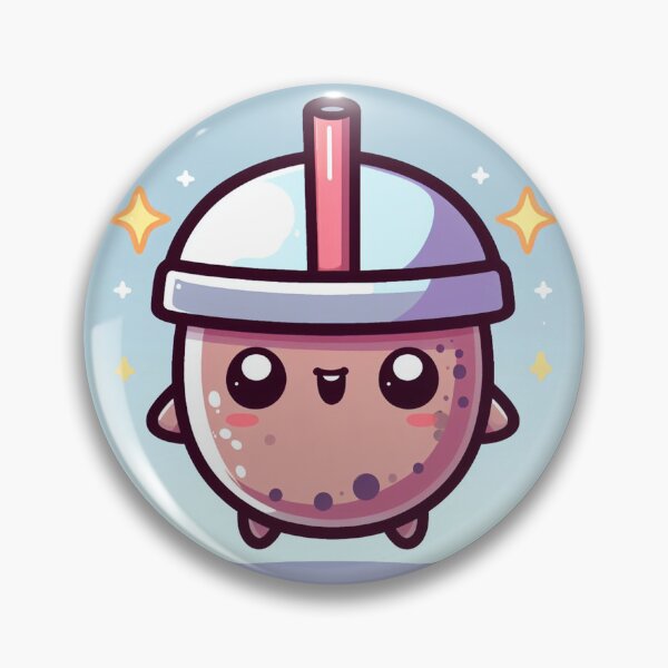 Item preview, adorable round bubble tea with back drop designed and sold by SaraDatCool.