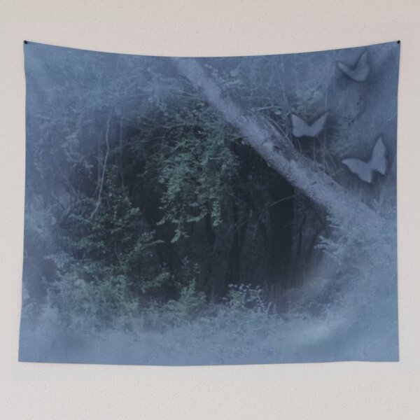 Item preview, a mysterious entrance in a dark forest designed and sold by meuliasshop.
