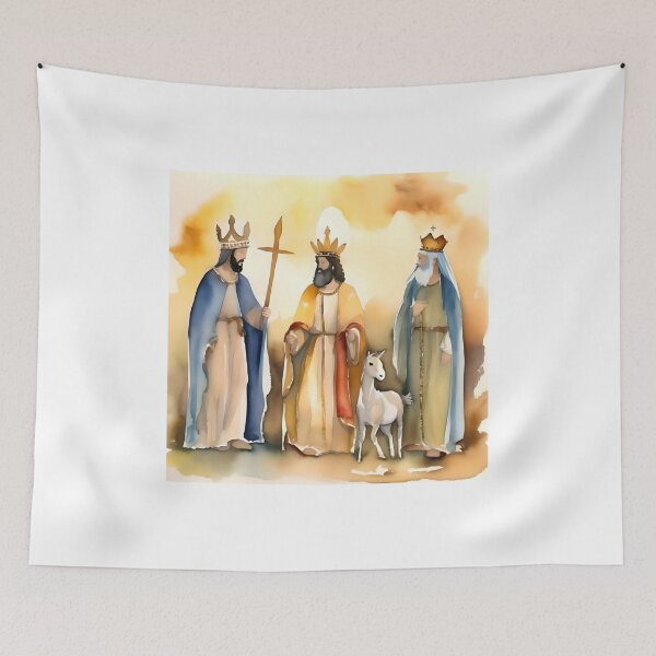 Item preview, Epiphany or Three Kings Day A - January 6 - Watercolors & Pen  designed and sold by Oldetimemercan.
