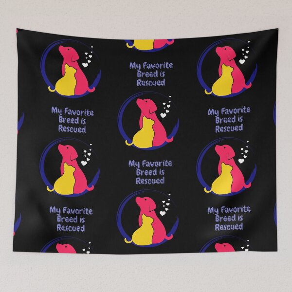 Item preview, My Favorite Breed is Rescued Dog and Cat Lover Design designed and sold by PancakeToad.
