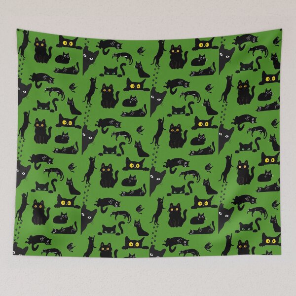 Item preview, Black cats miaow poses designed and sold by Aneta Kilimnik.
