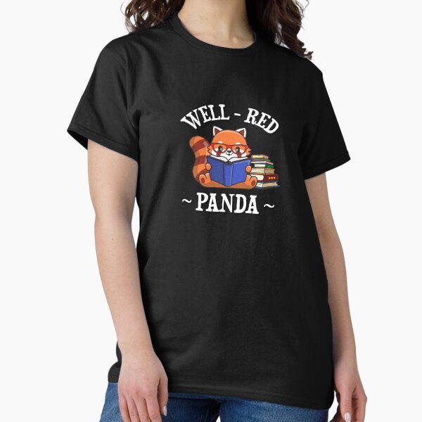Vista previa del artículo con la obra «Panda rojo», diseñado y vendido por ouchmypancreas.