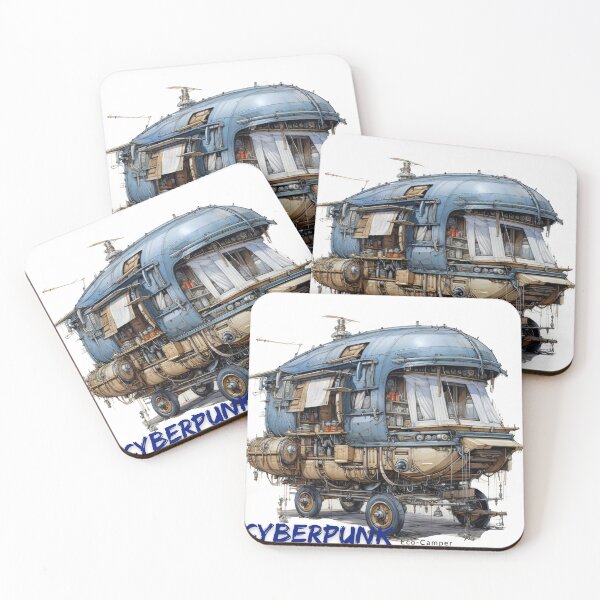 Item preview, Cyberpunk eco-camper design drawing designed and sold by EcoCamper.
