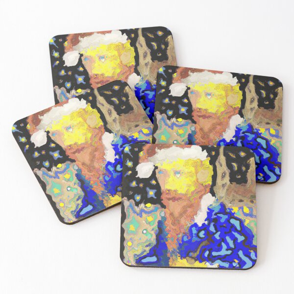 Item preview, Santa Claus like Vicent Van Gogh abstract designed and sold by MoondesignA.