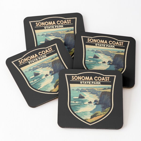 Item preview, Sonoma Coast State Park California Vintage Badge designed and sold by KrisSidDesigns.