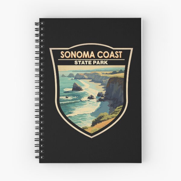 Item preview, Sonoma Coast State Park California Vintage Badge designed and sold by KrisSidDesigns.