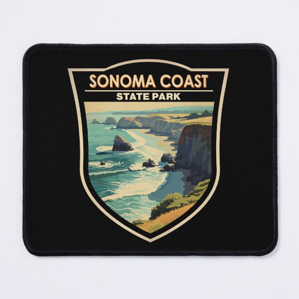 Item preview, Sonoma Coast State Park California Vintage Badge designed and sold by KrisSidDesigns.