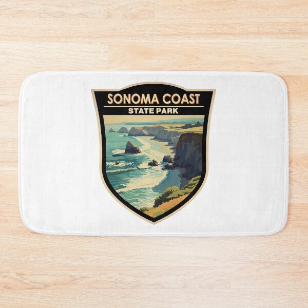 Item preview, Sonoma Coast State Park California Vintage Badge designed and sold by KrisSidDesigns.