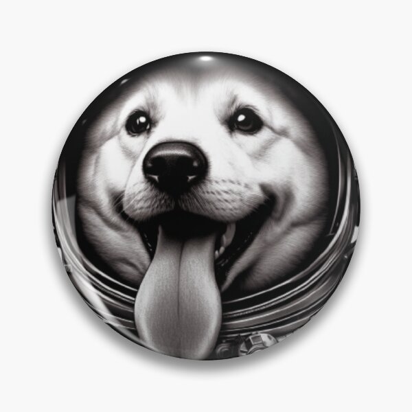 Item preview, Astronaut Dog with Tongue Out designed and sold by AbsurdPanda.
