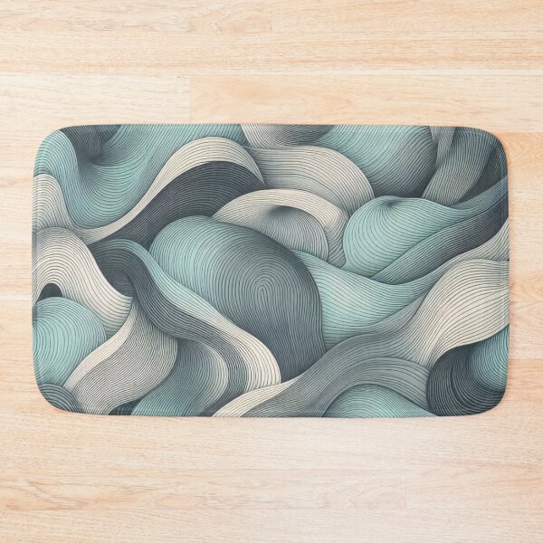 Item preview, Waves and stripes 2 designed and sold by blackwhiteblue.