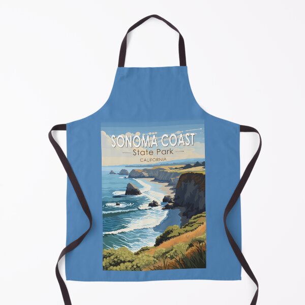 Item preview, Sonoma Coast State Park California Travel Art Vintage designed and sold by KrisSidDesigns.
