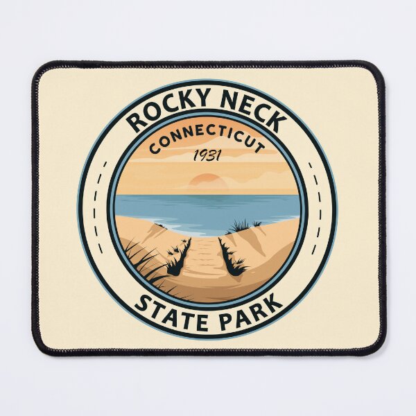 Item preview, Rocky Neck State Park Connecticut Travel Art Badge designed and sold by KrisSidDesigns.