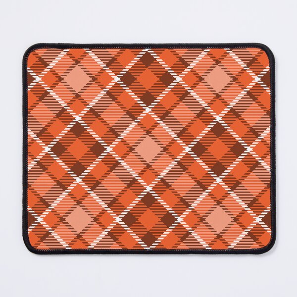 Item preview, Orange and white checkered plaid pattern designed and sold by Osting.