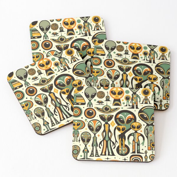 Item preview, RETO ALIEN PATTERN  designed and sold by HYPeR-NaTUrE.