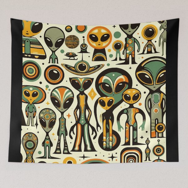 Item preview, RETO ALIEN PATTERN  designed and sold by HYPeR-NaTUrE.