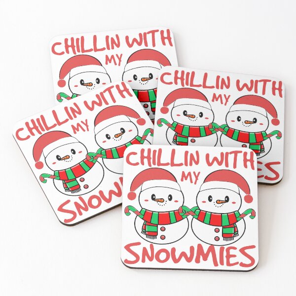 Item preview, Personalized products text: Chillin With My Snowmies (Christmas) Two Snowmen designed and sold by ShoppingKazkar.
