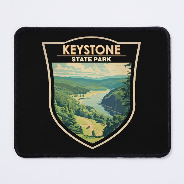 Item preview, Keystone State Park Pennsylvania Vintage Badge designed and sold by KrisSidDesigns.