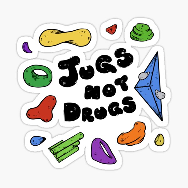 Jugs Not Drugs Pegatina