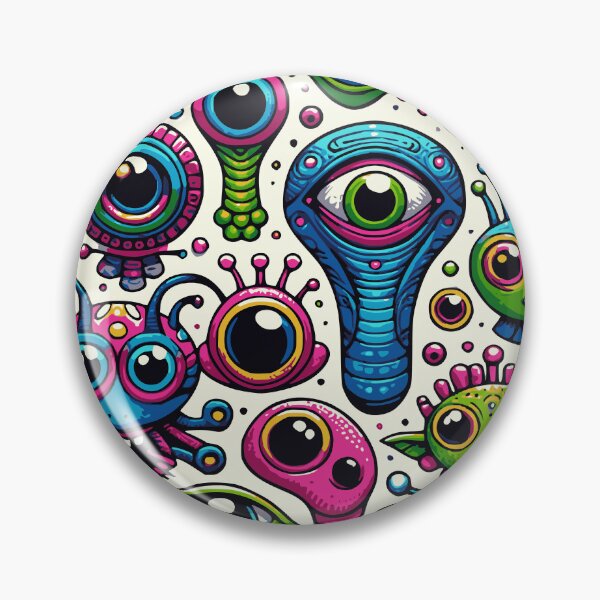 Item preview, RETO BIG EYED ALIEN PATTERN  designed and sold by HYPeR-NaTUrE.
