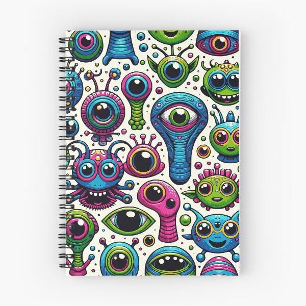 Item preview, RETO BIG EYED ALIEN PATTERN designed and sold by HYPeR-NaTUrE.