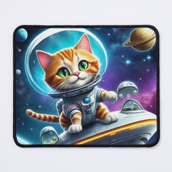 Item preview, Cat Ufo Selfie, Cat Selfie With Flying Saucer Funny Cat designed and sold by Mayalogo.