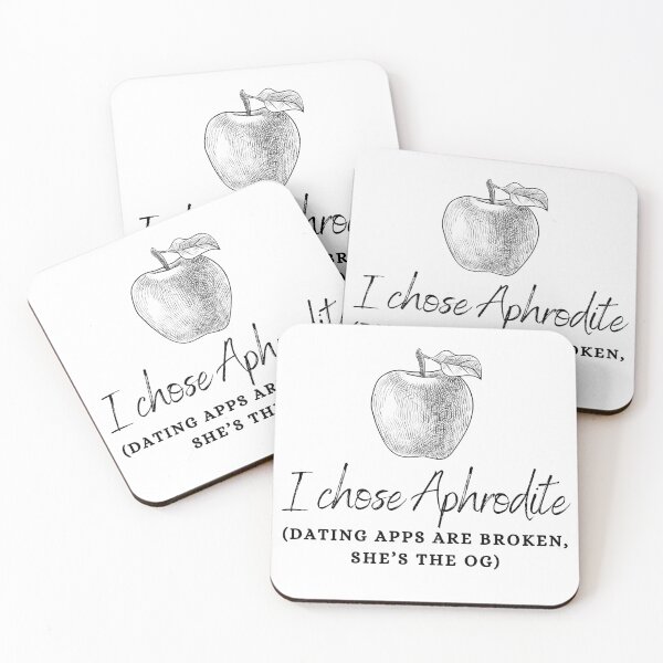 Item preview, "I Chose Aphrodite (Dating Apps Are Broken, She's The OG)" Golden Apple of Discord Greek Mythology Judgment of Paris designed and sold by Damoiseau.