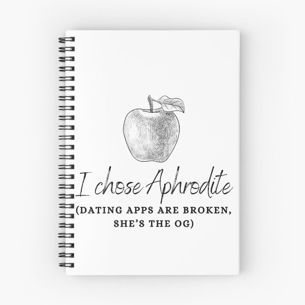 Item preview, "I Chose Aphrodite (Dating Apps Are Broken, She's The OG)" Golden Apple of Discord Greek Mythology Judgment of Paris designed and sold by Damoiseau.