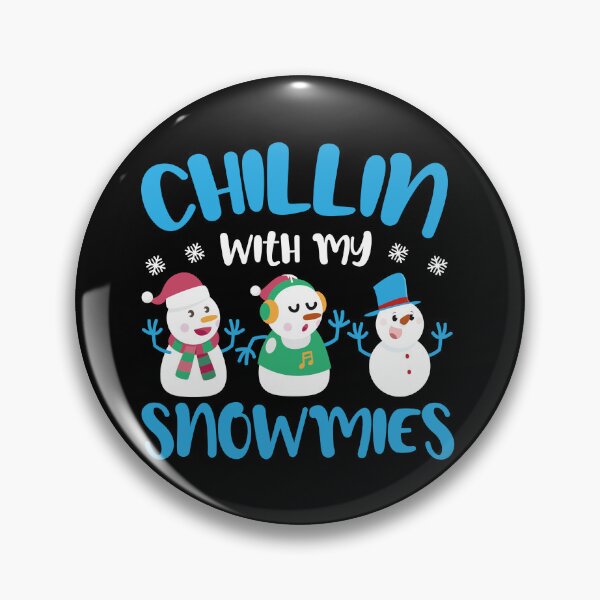 Item preview, Personalized products text: Chillin With My Snowmies (Christmas) Three Snowmen designed and sold by ShoppingKazkar.