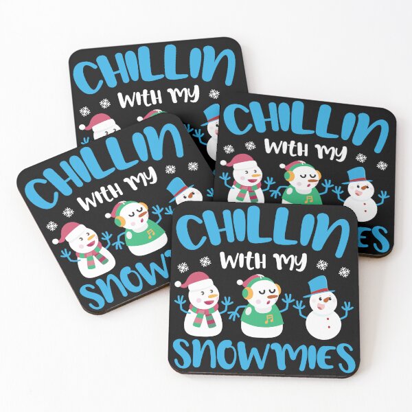 Item preview, Personalized products text: Chillin With My Snowmies (Christmas) Three Snowmen designed and sold by ShoppingKazkar.
