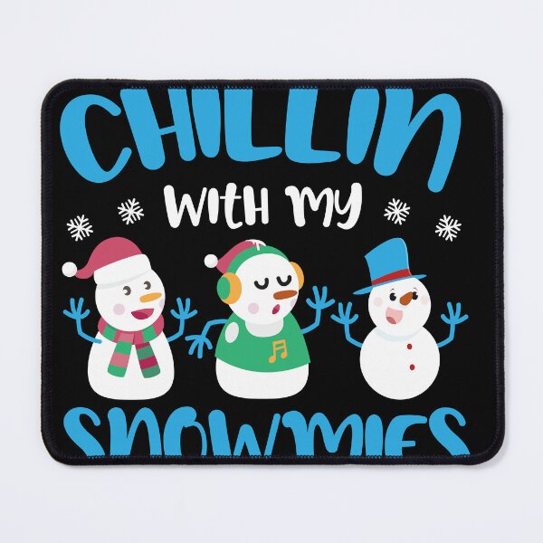 Item preview, Personalized products text: Chillin With My Snowmies (Christmas) Three Snowmen designed and sold by ShoppingKazkar.
